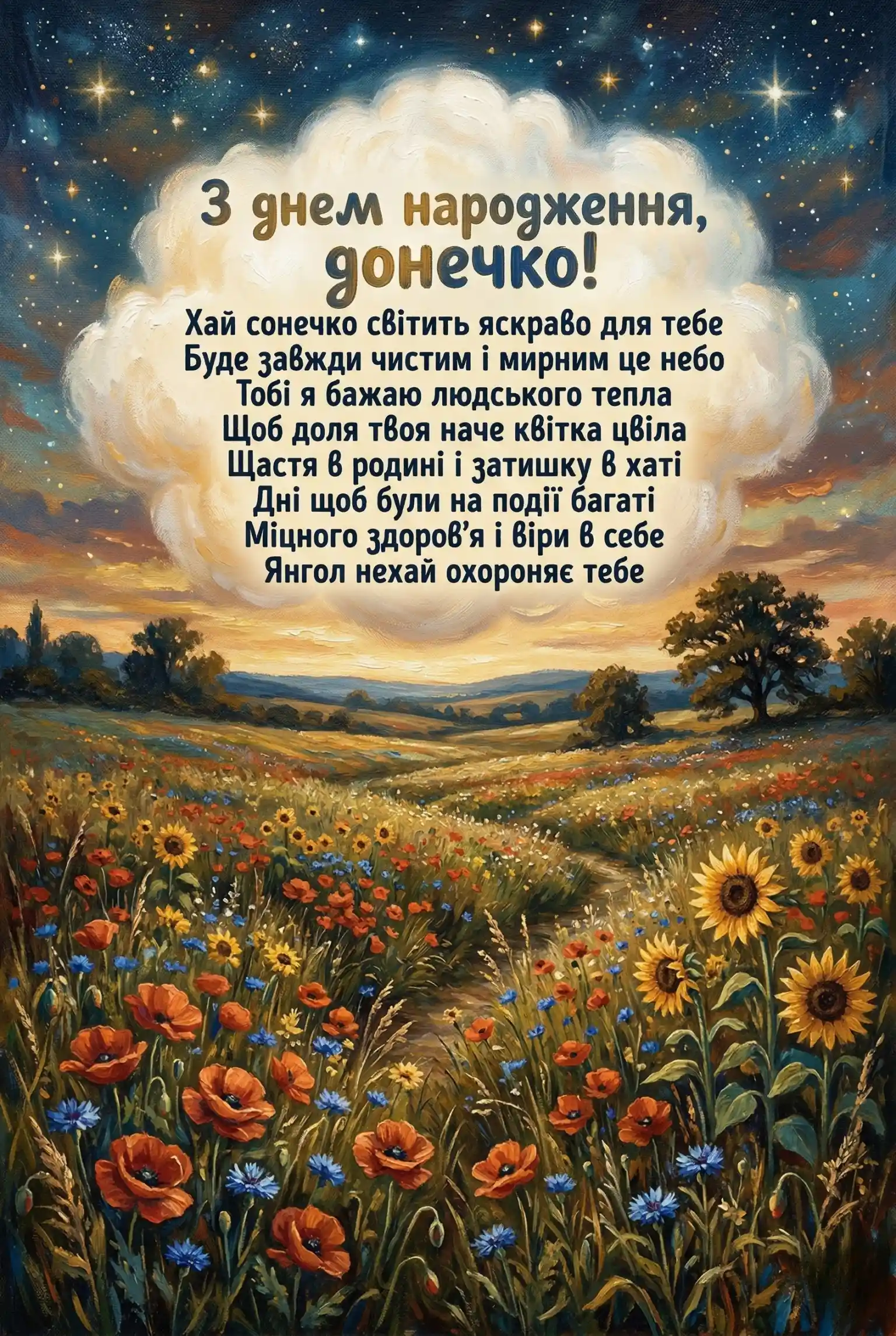 Картинки для любої донечки та найтепліші вітання з днем народження