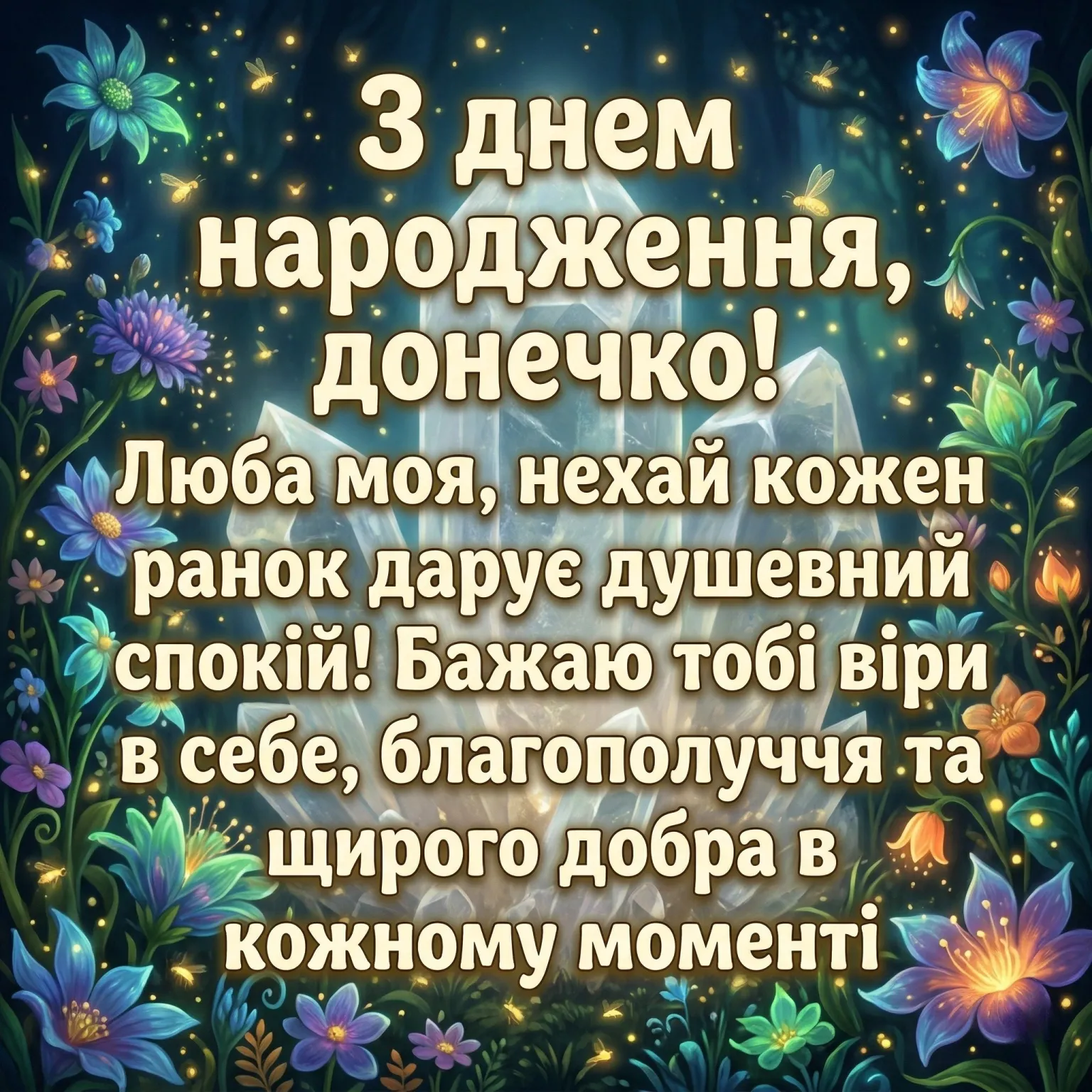 Картинки для любої донечки та найтепліші вітання з днем народження