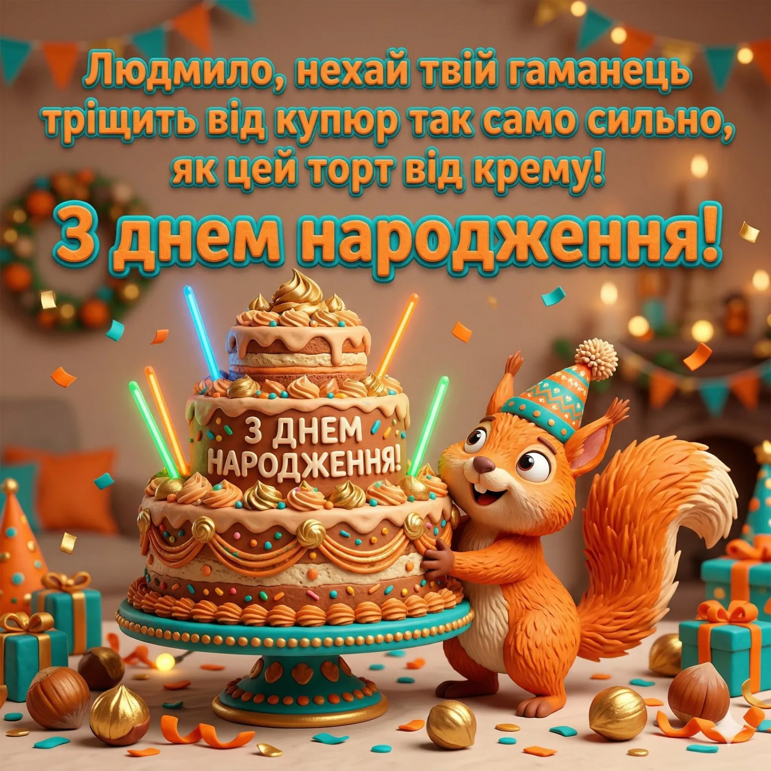 З днем народження, Людмило! Найкращі привітання своїми словами та у віршах