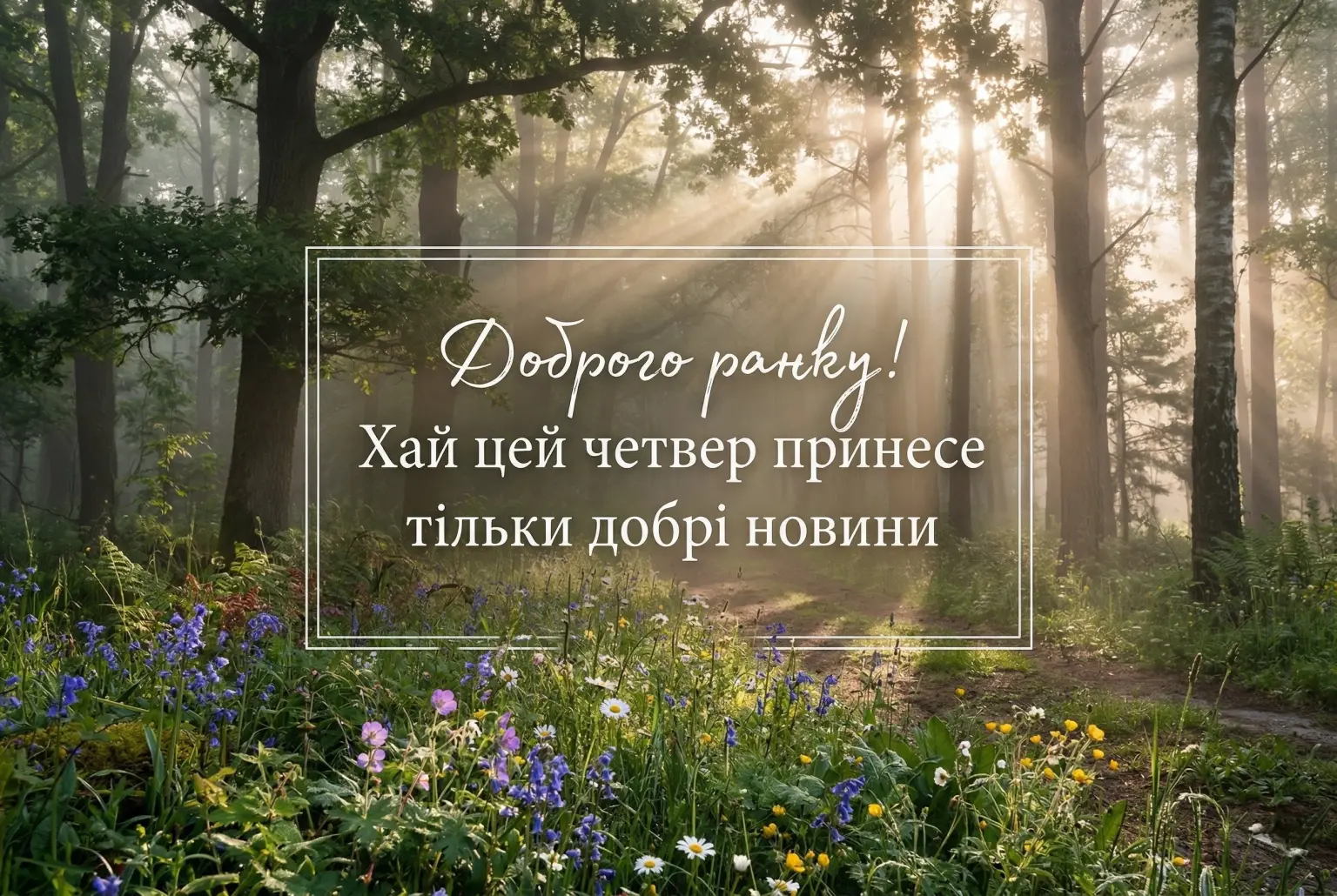 Доброго ранку четверга та гарного дня: найкращі картинки та душевні побажання