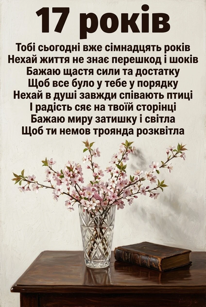 Що побажати дівчині в 17 років: ідеї привітань на будь-який смак
