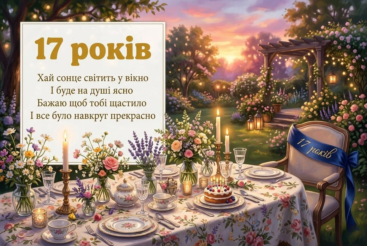 Що побажати дівчині в 17 років: ідеї привітань на будь-який смак