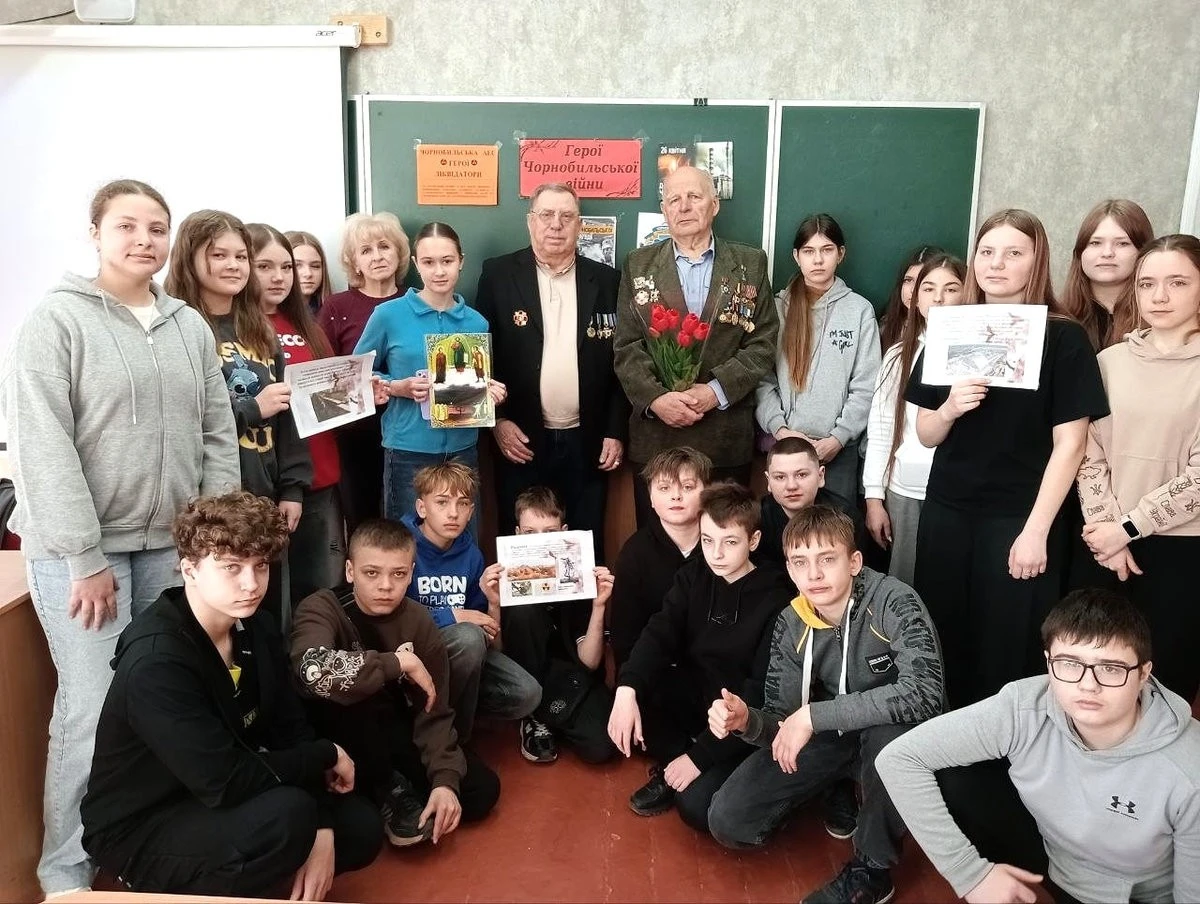 У Полтаві відбулася зустріч школярів із ліквідаторами аварії на ЧАЕС