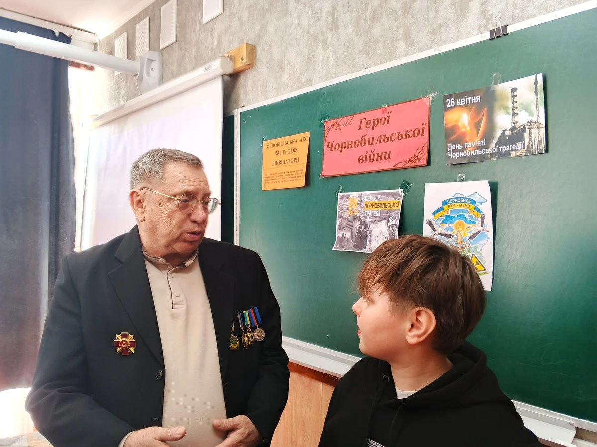 У Полтаві відбулася зустріч школярів із ліквідаторами аварії на ЧАЕС