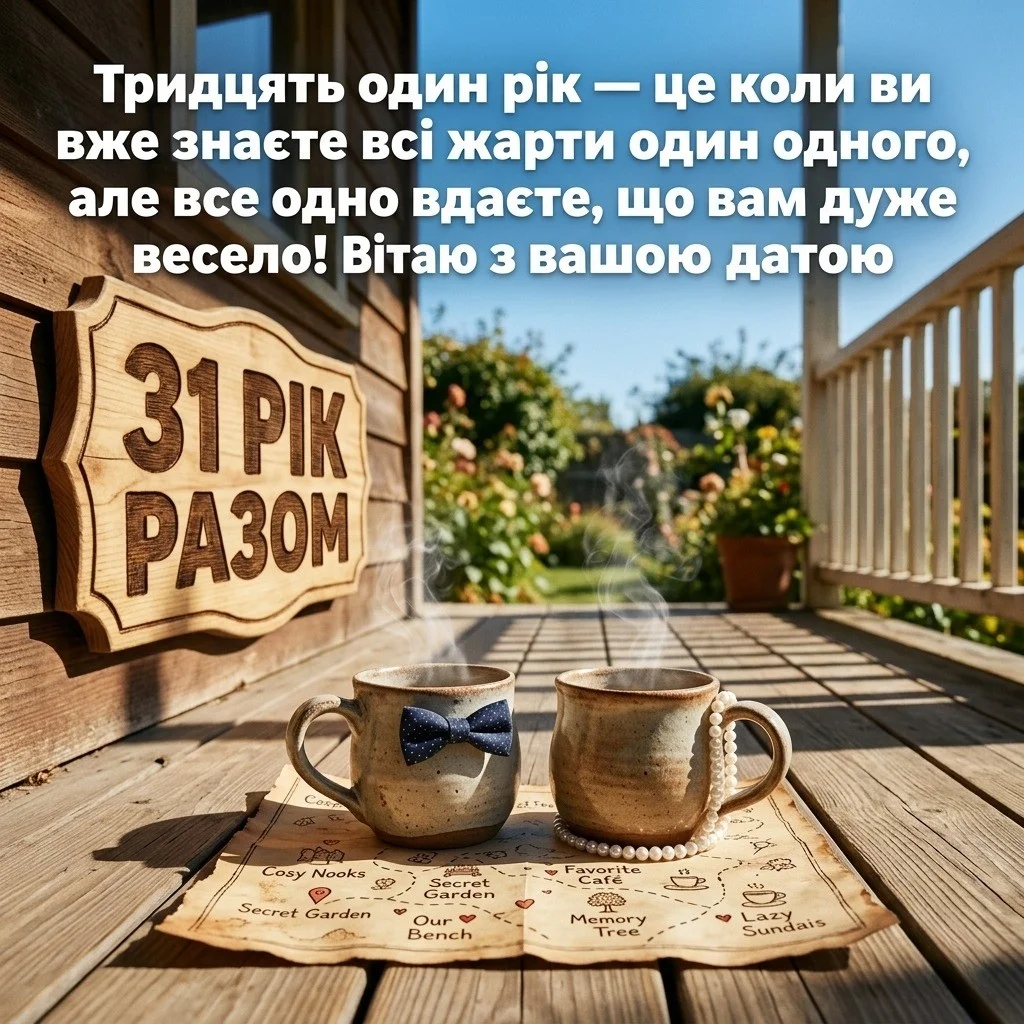 Як привітати з 31-річчям весілля: вірші, проза та красиві слова