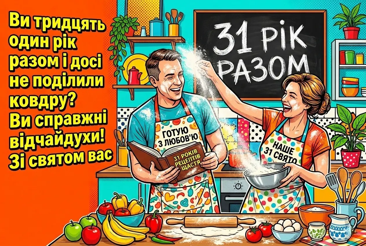 Як привітати з 31-річчям весілля: вірші, проза та красиві слова