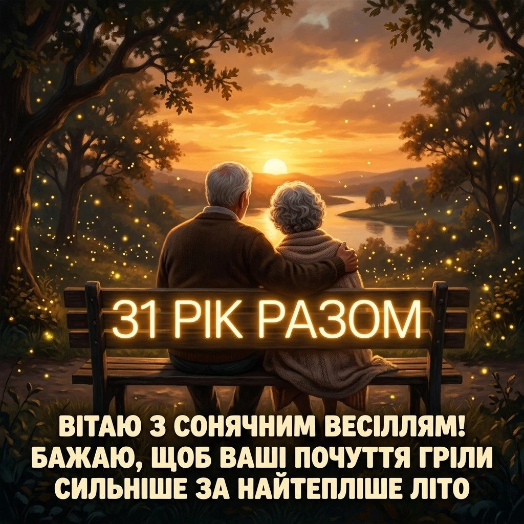 Як привітати з 31-річчям весілля: вірші, проза та красиві слова