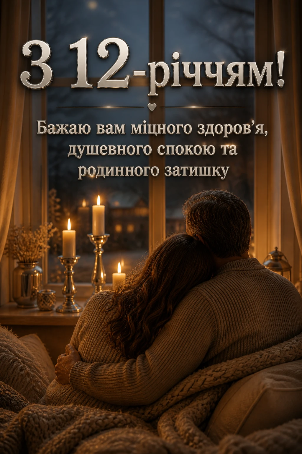 Річниця весілля 12 років: вітання для чоловіка, дружини та друзів