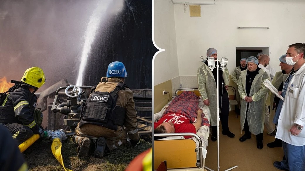 Наслідки ракетної атаки на Полтавщині: стан поранених рятувальників