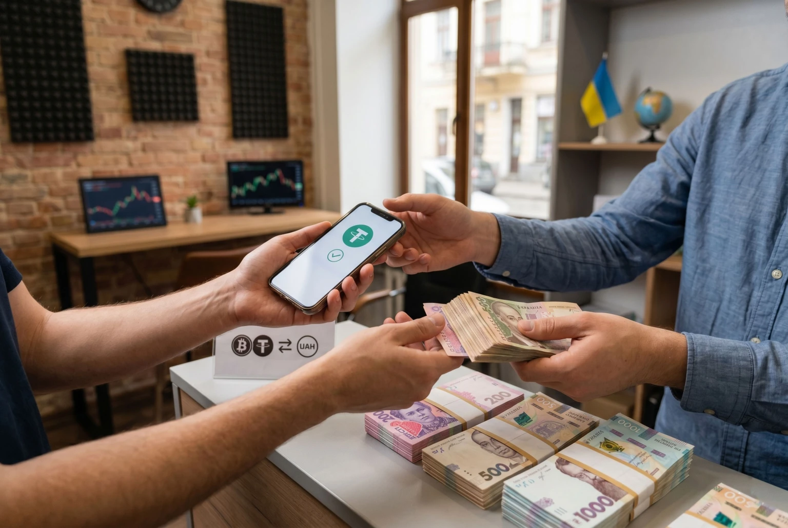 Як у Полтаві обміняти USDT на готівку