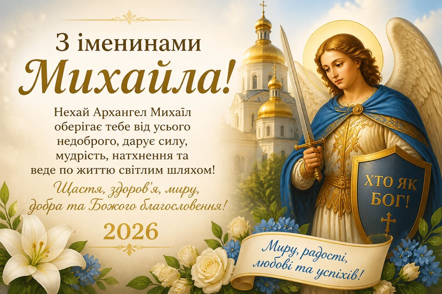 З іменинами Михайла 2026