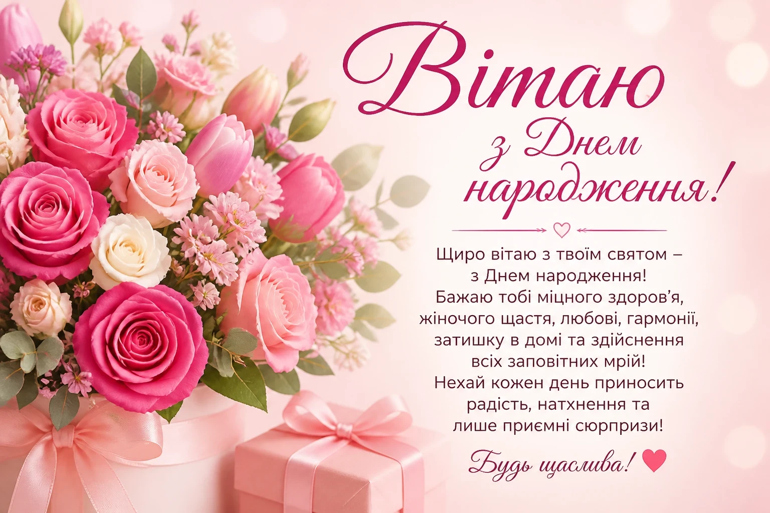 Привітання з іменинницею