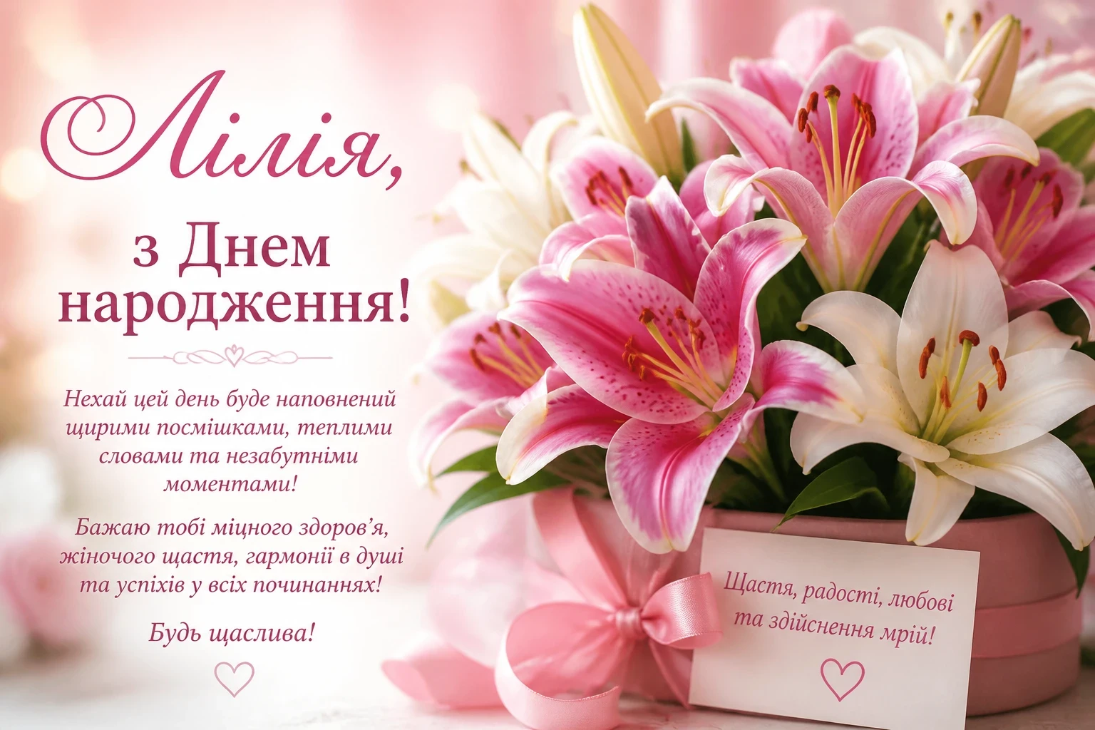 Картинки для Лілії з днем народження