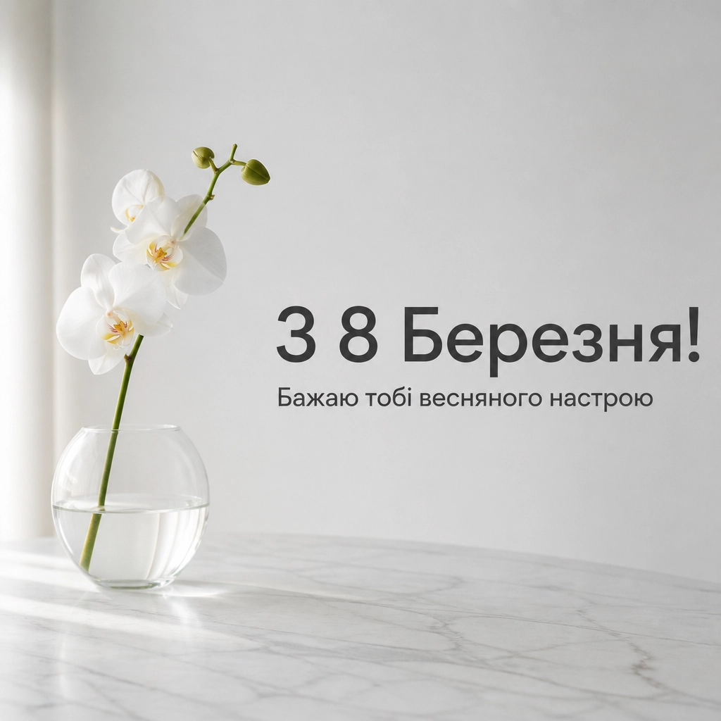 вітальні листівки гарні привітання з 8 березня
