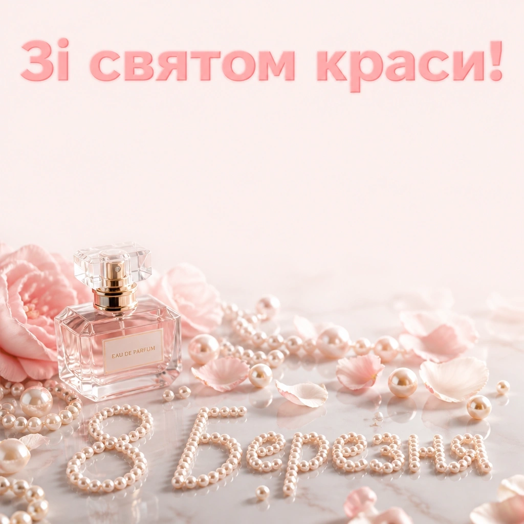вітальні листівки гарні привітання з 8 березня
