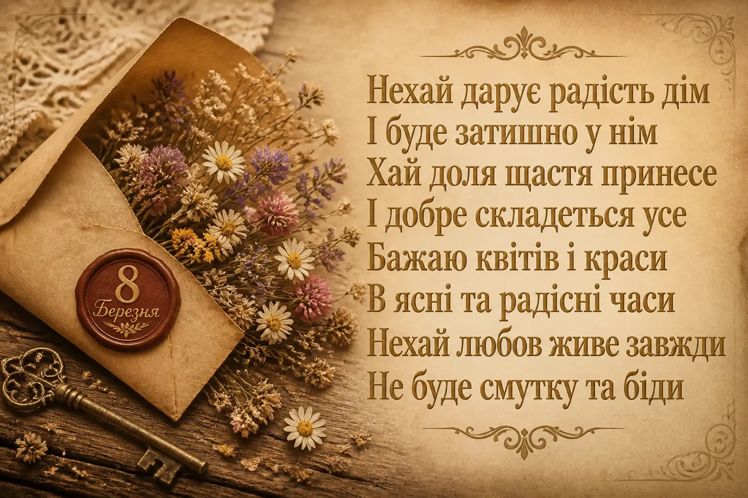 вітальні листівки гарні привітання з 8 березня