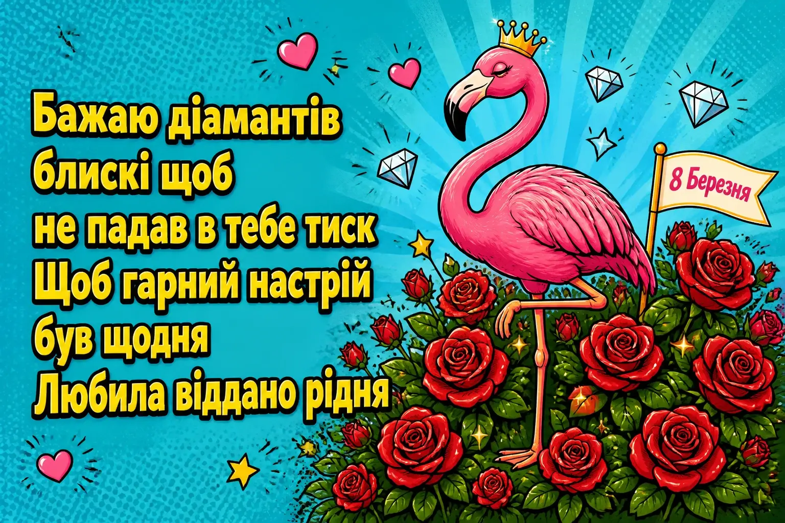 вітальні листівки гарні привітання з 8 березня