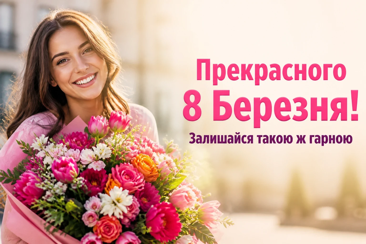 вітальні листівки гарні привітання з 8 березня