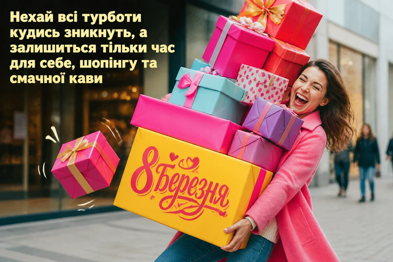 вітальні листівки гарні привітання з 8 березня