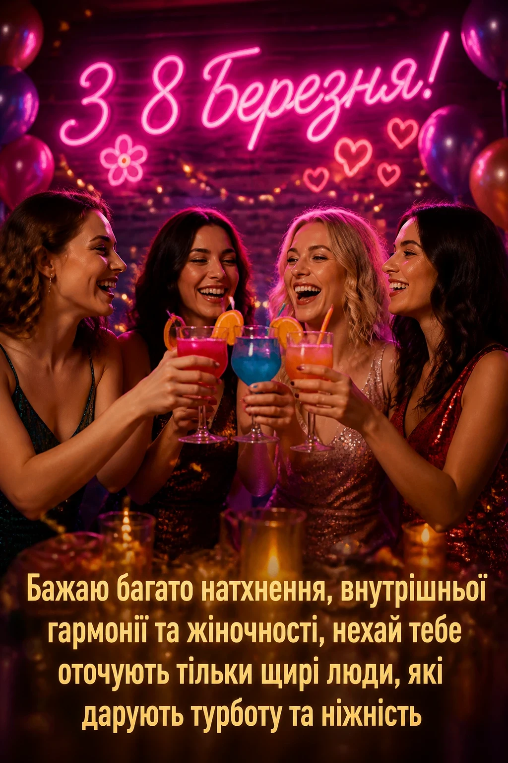 вітальні листівки гарні привітання з 8 березня