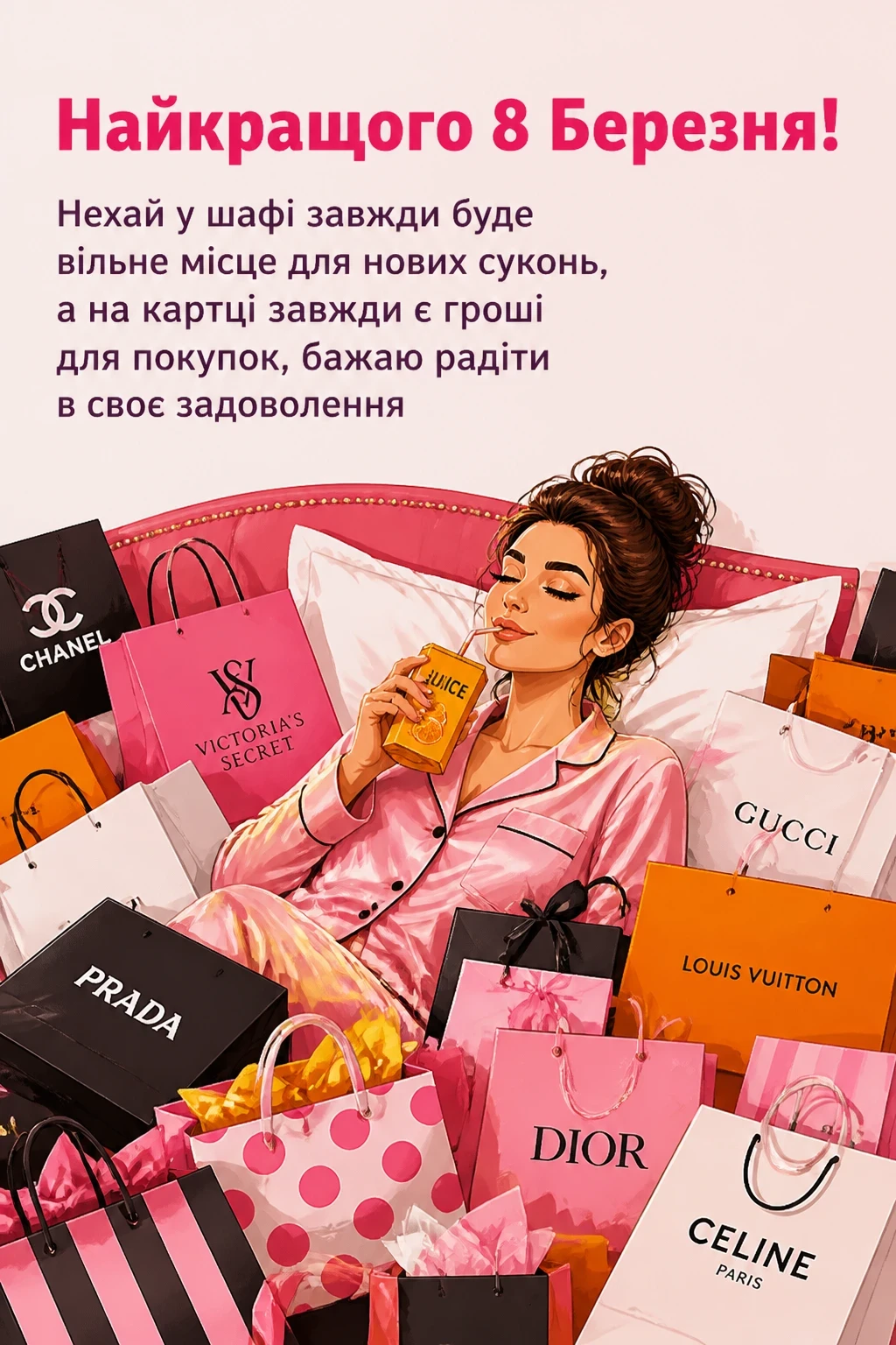 вітальні листівки гарні привітання з 8 березня