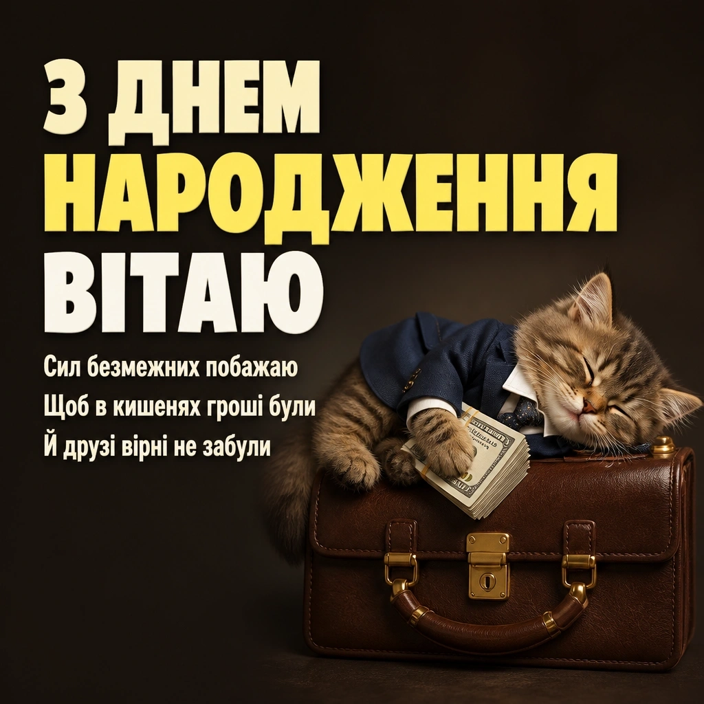 гарне привітання з днем народження мужчині