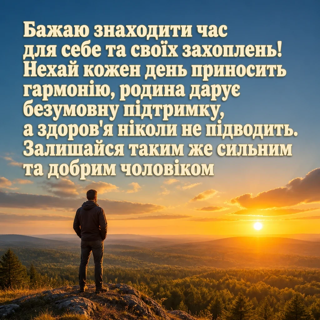 гарне привітання з днем народження мужчині