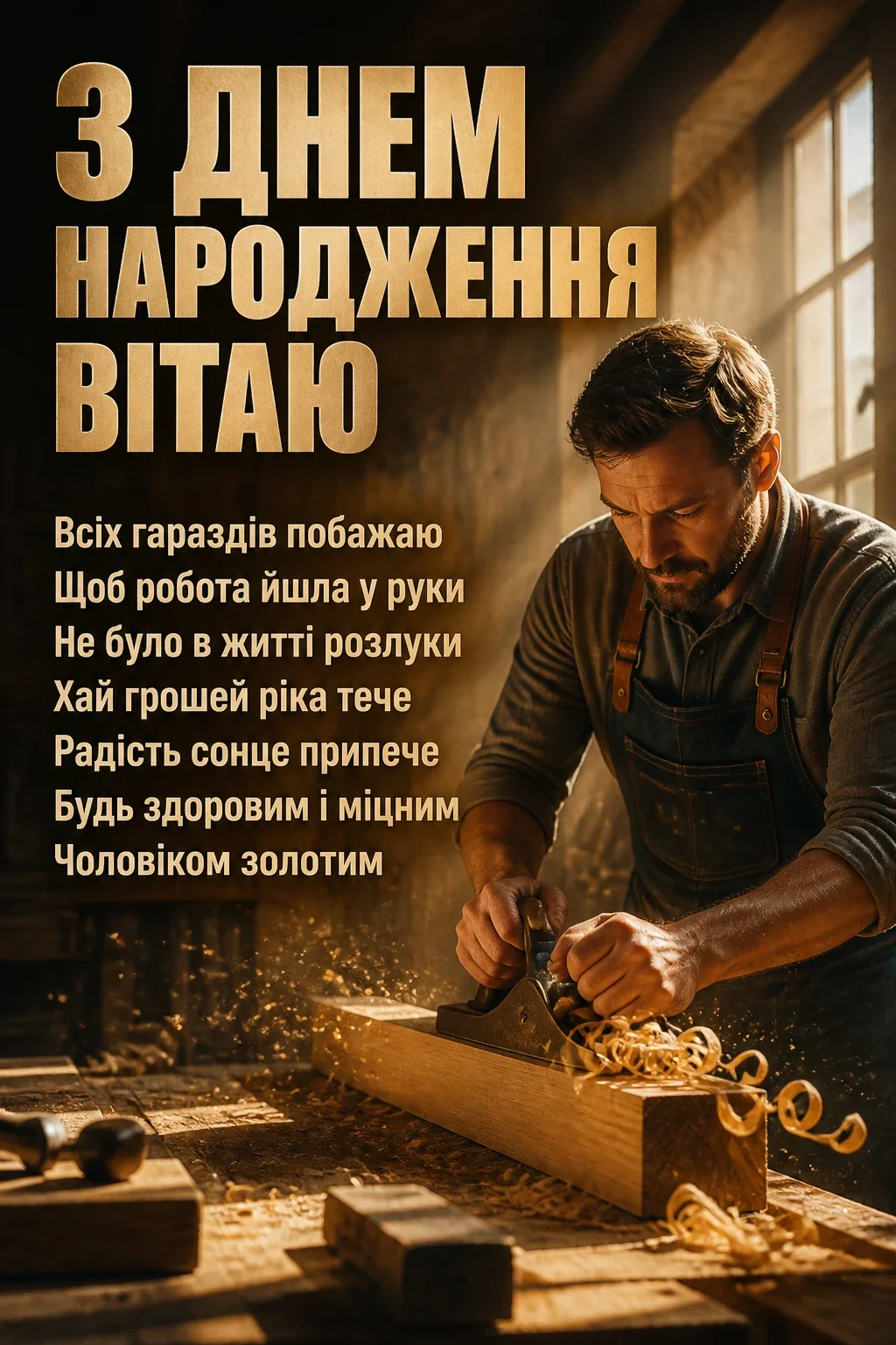 гарне привітання з днем народження мужчині