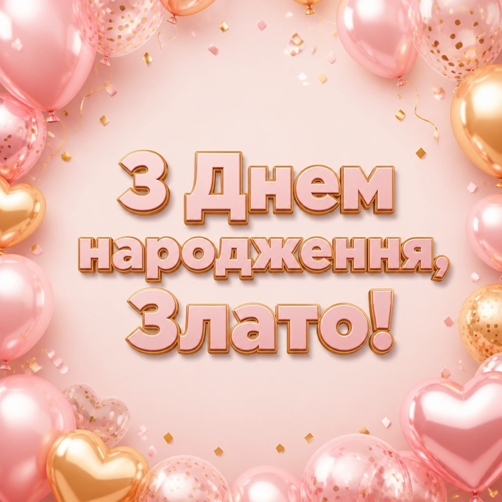 з днем народження злата з днем народження злата