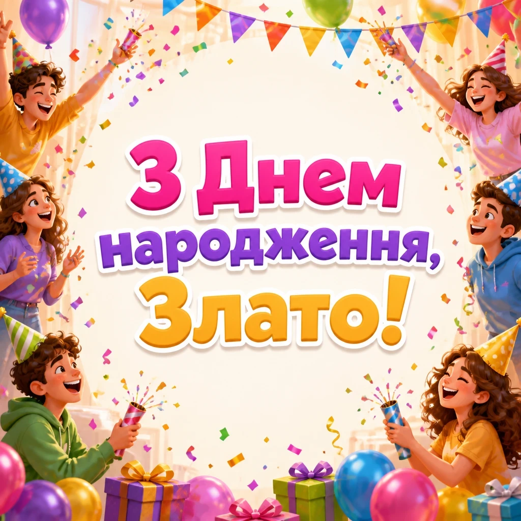з днем народження злата з днем народження злата