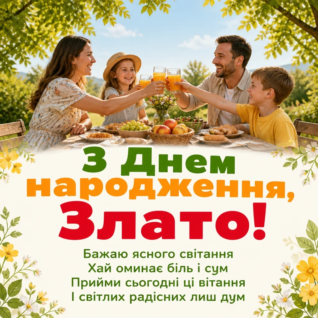 з днем народження злата з днем народження злата