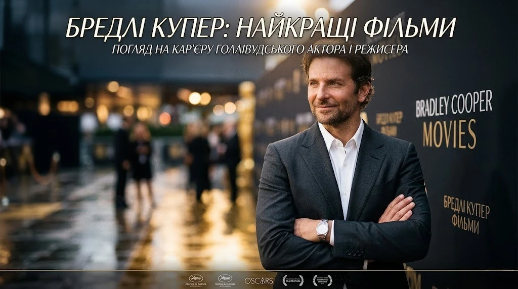 Найвідоміші фільми Бредлі Купера зібрані в одному місці