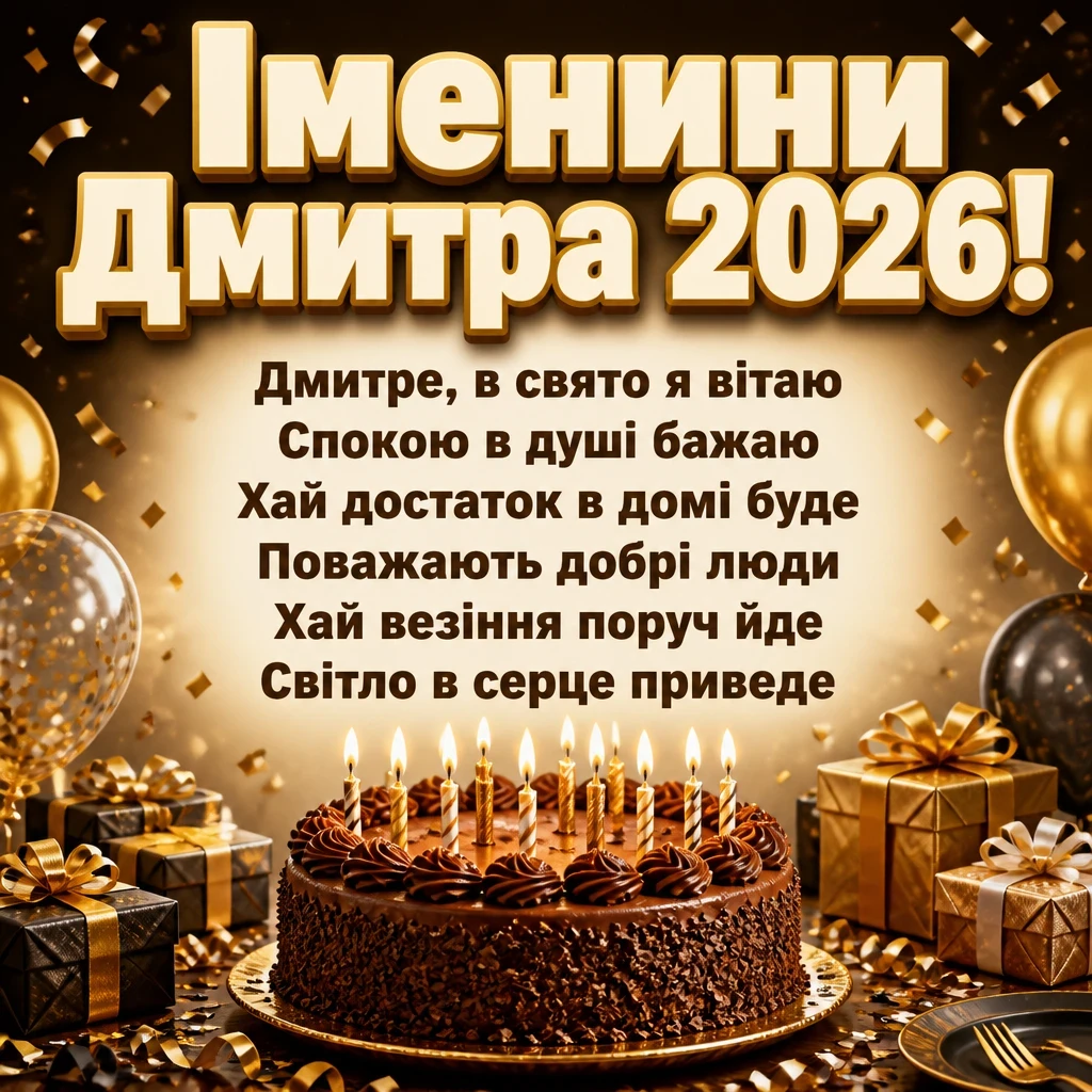 дмитра іменини 2026 дмитра іменини 2026