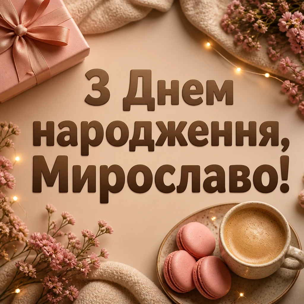 з днем народження мирослава