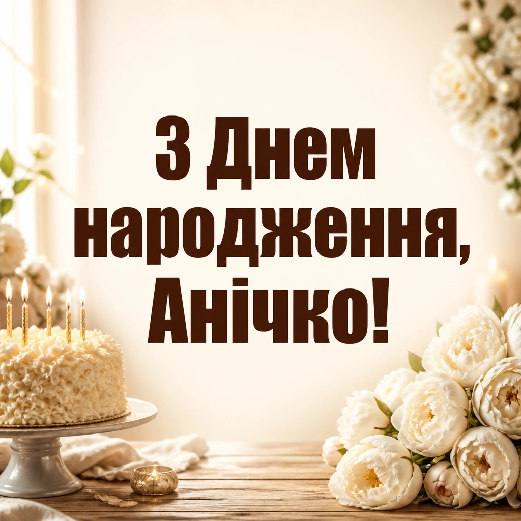 аня анічка з днем народження картинки