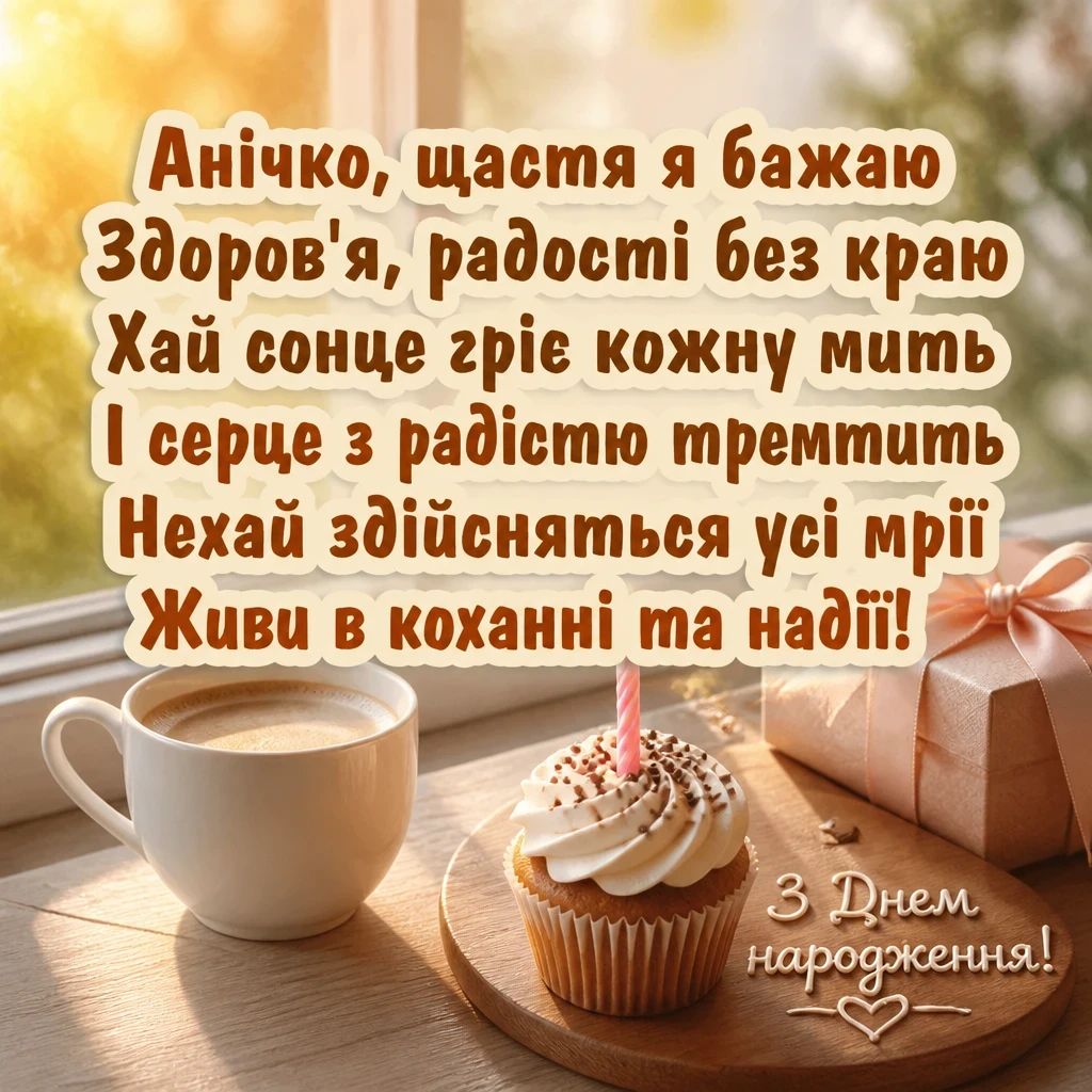 аня анічка з днем народження картинки