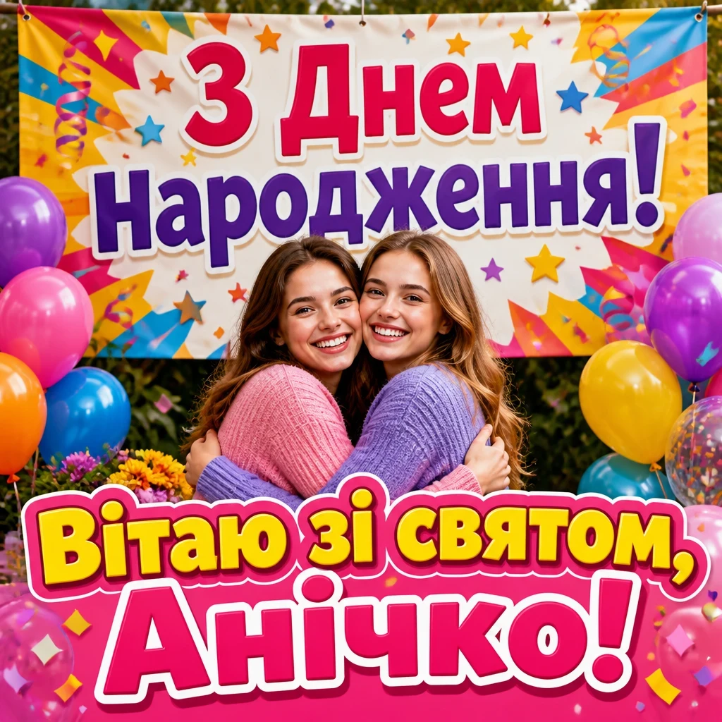 аня анічка з днем народження картинки