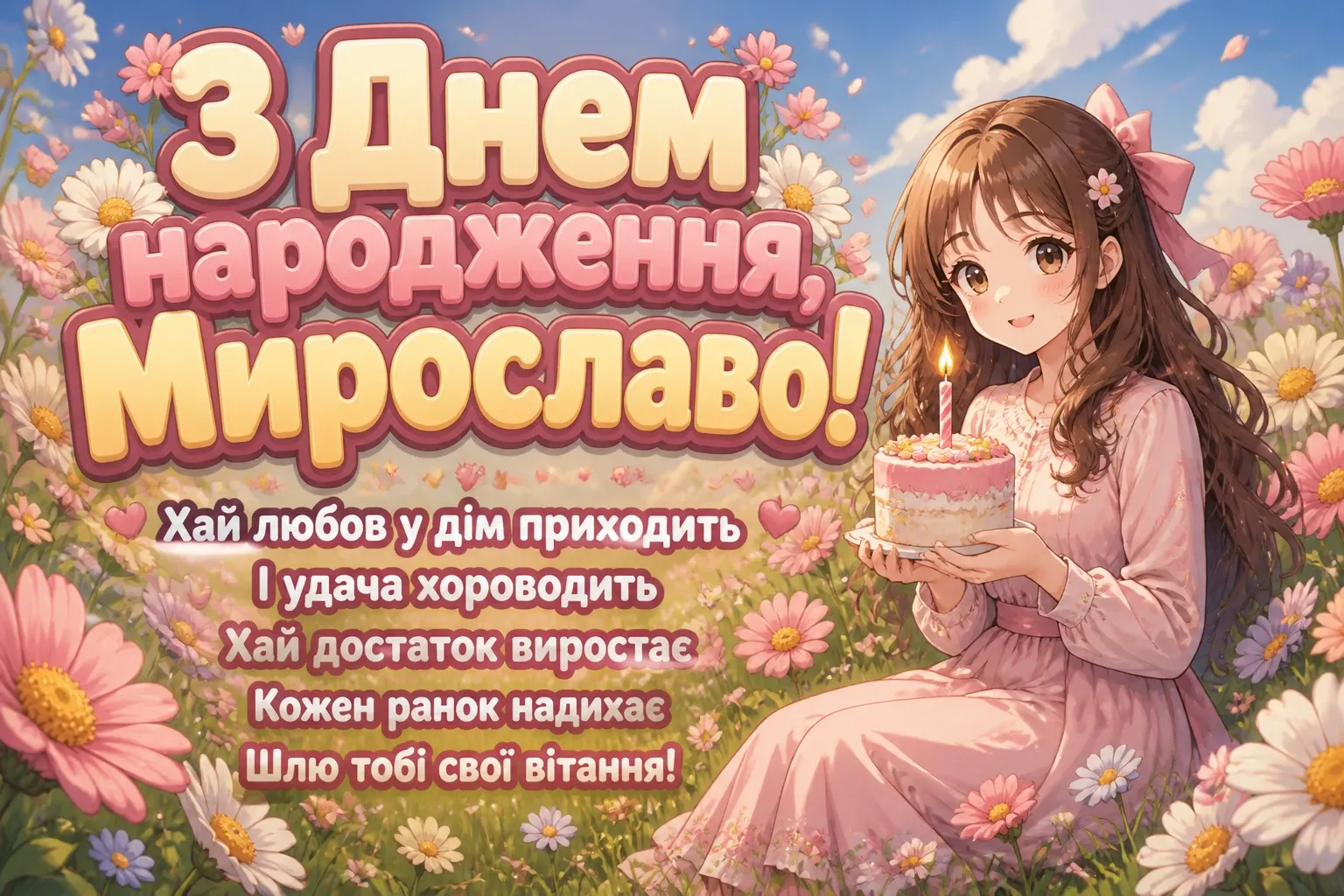 з днем народження мирослава