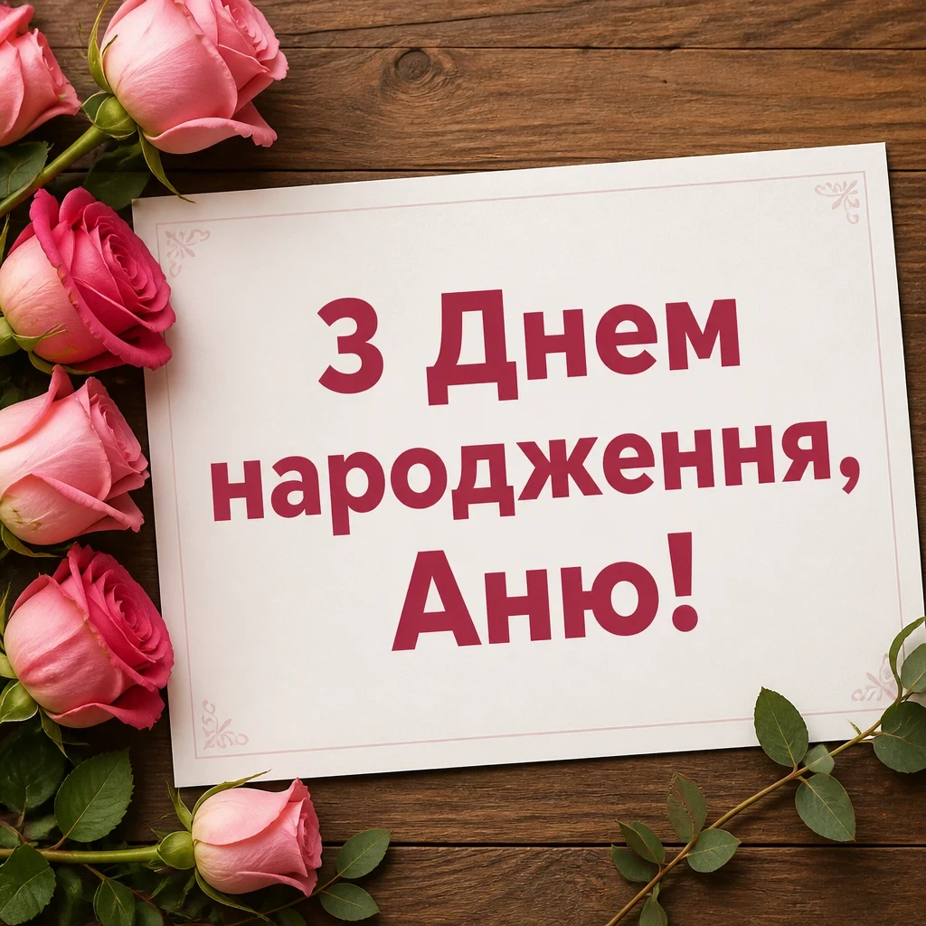 аня анічка з днем народження картинки