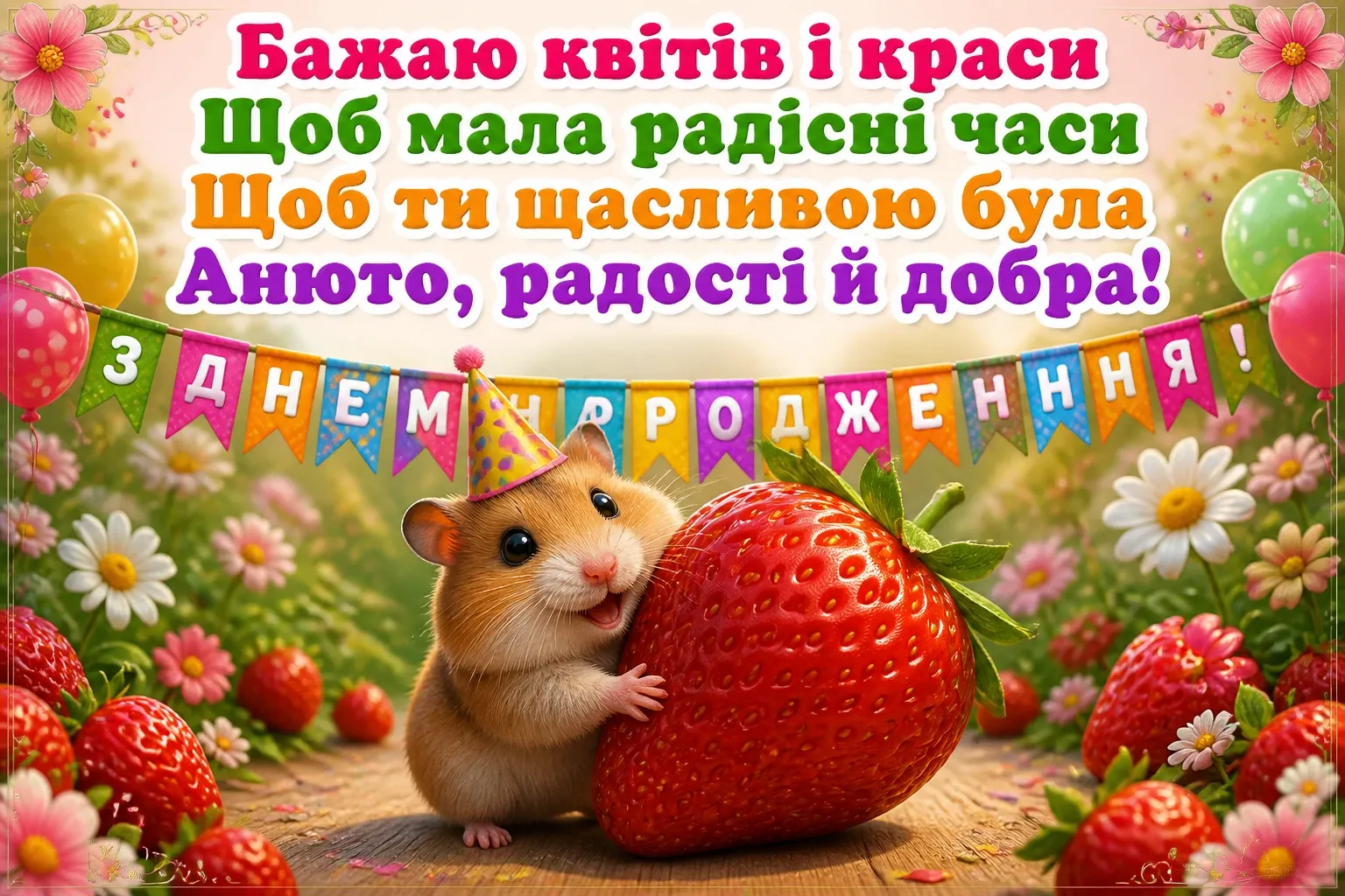 аня анічка з днем народження картинки
