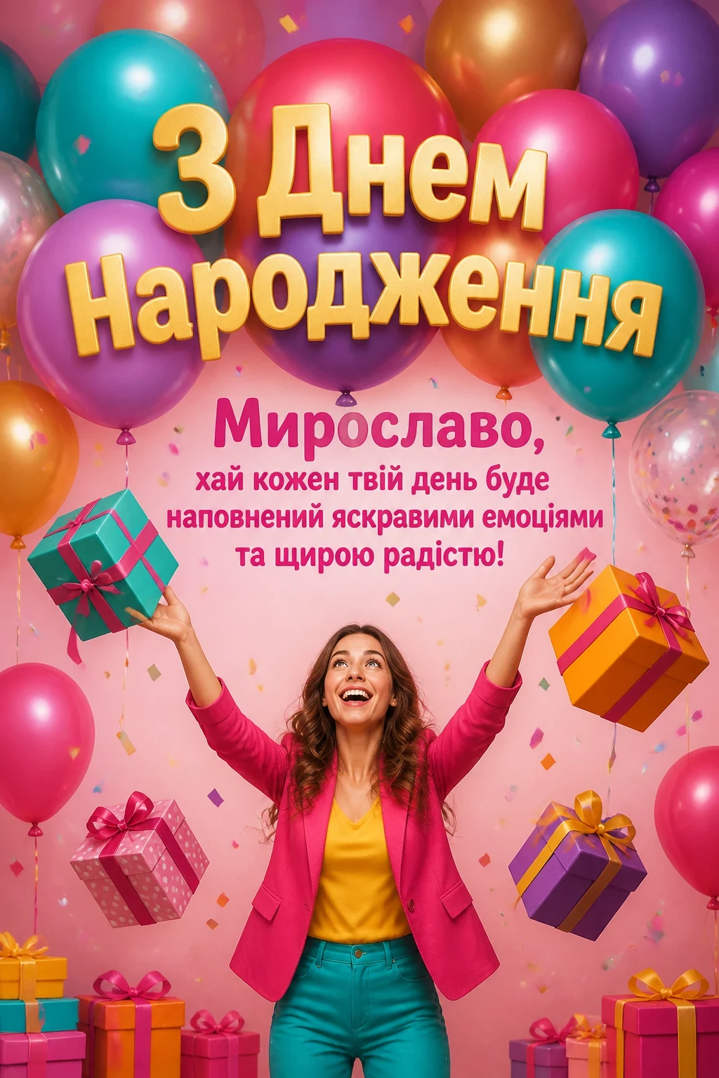 з днем народження мирослава