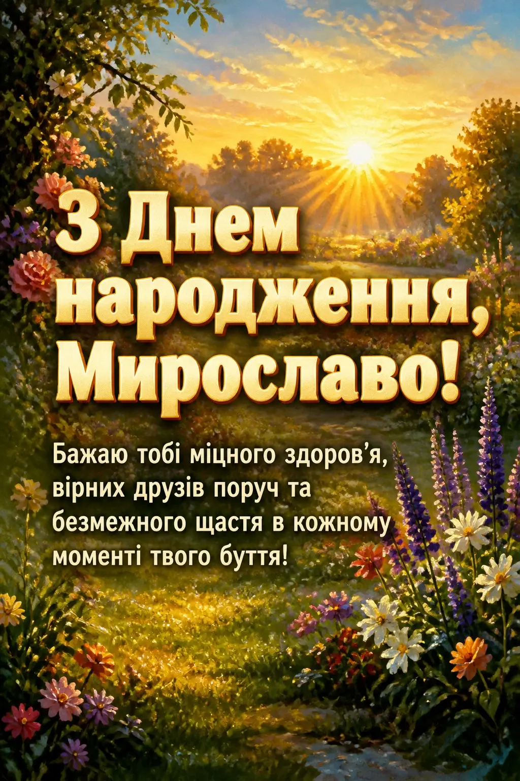з днем народження мирослава