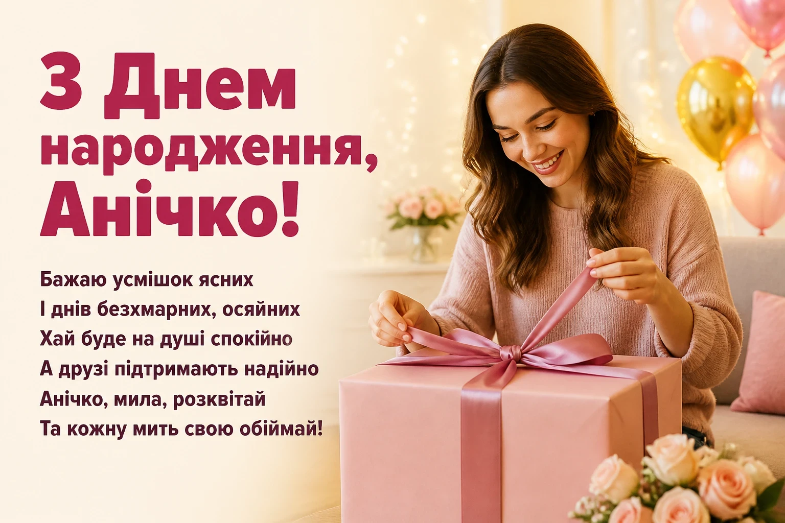 аня анічка з днем народження картинки