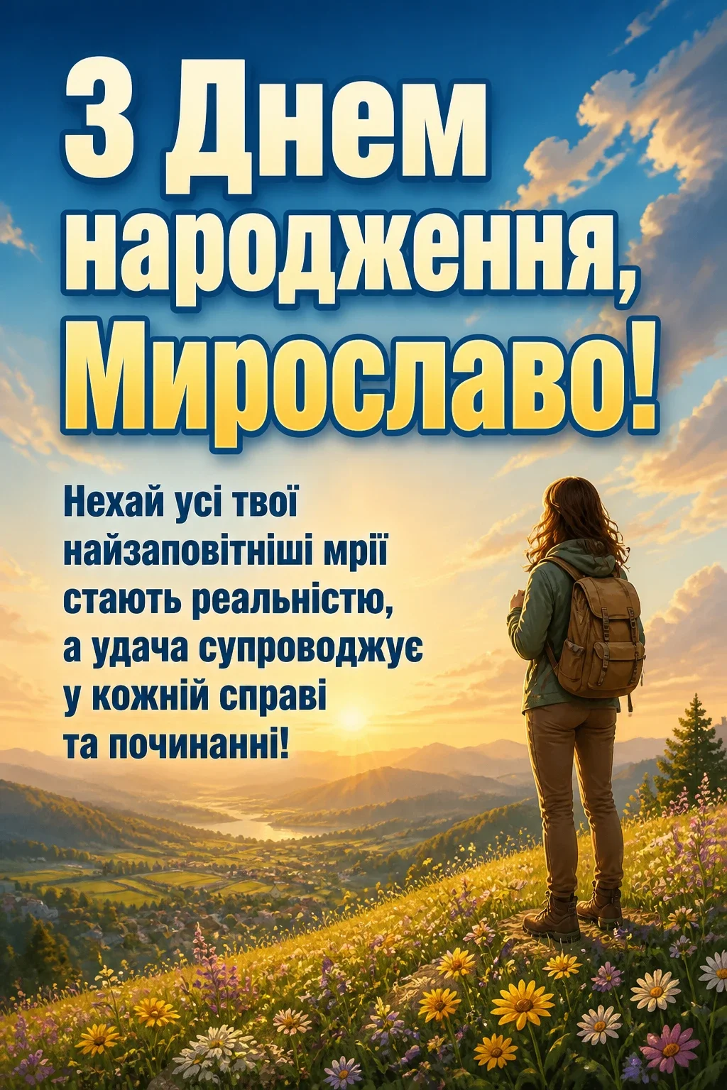 з днем народження мирослава