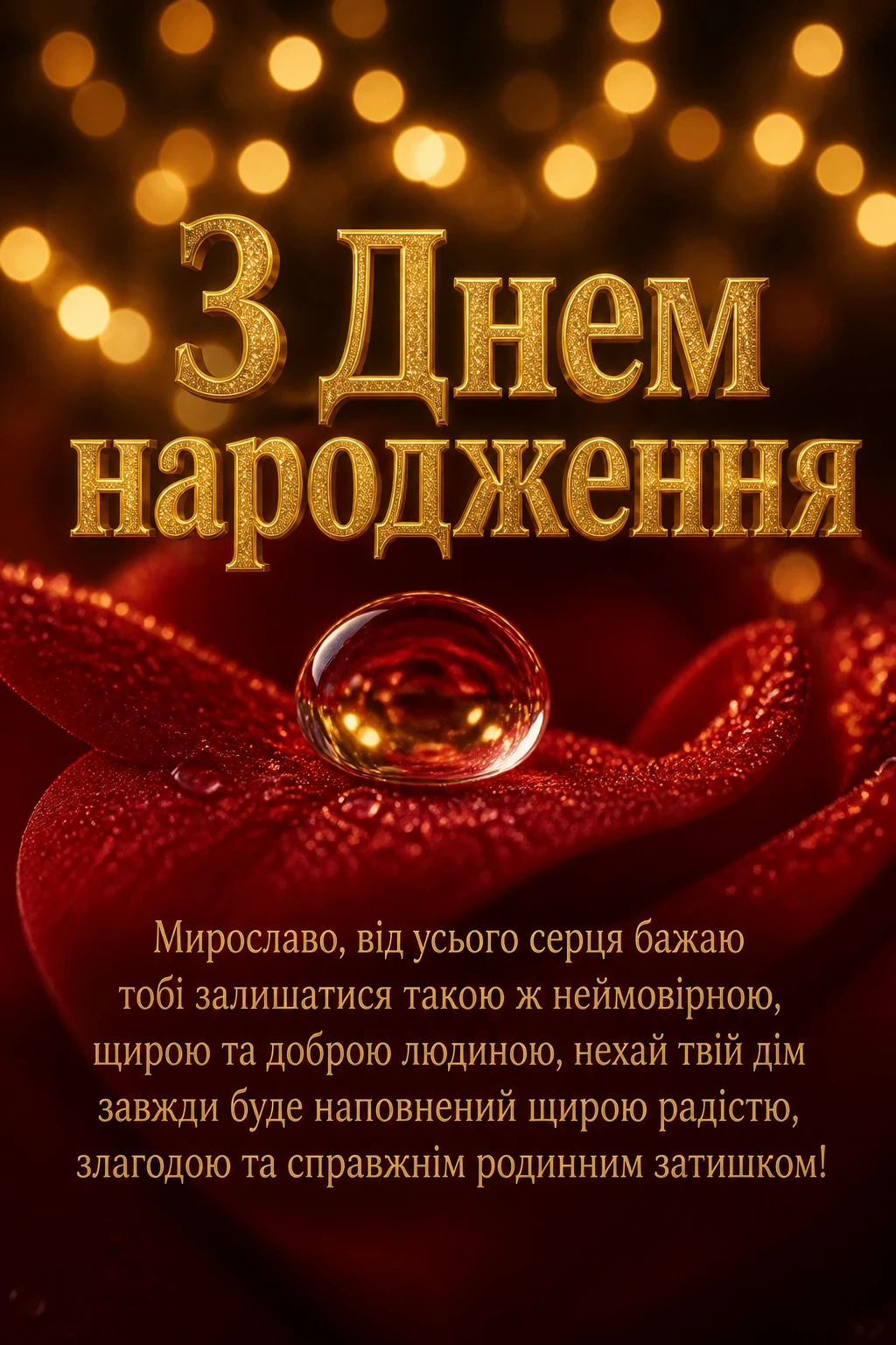 з днем народження мирослава