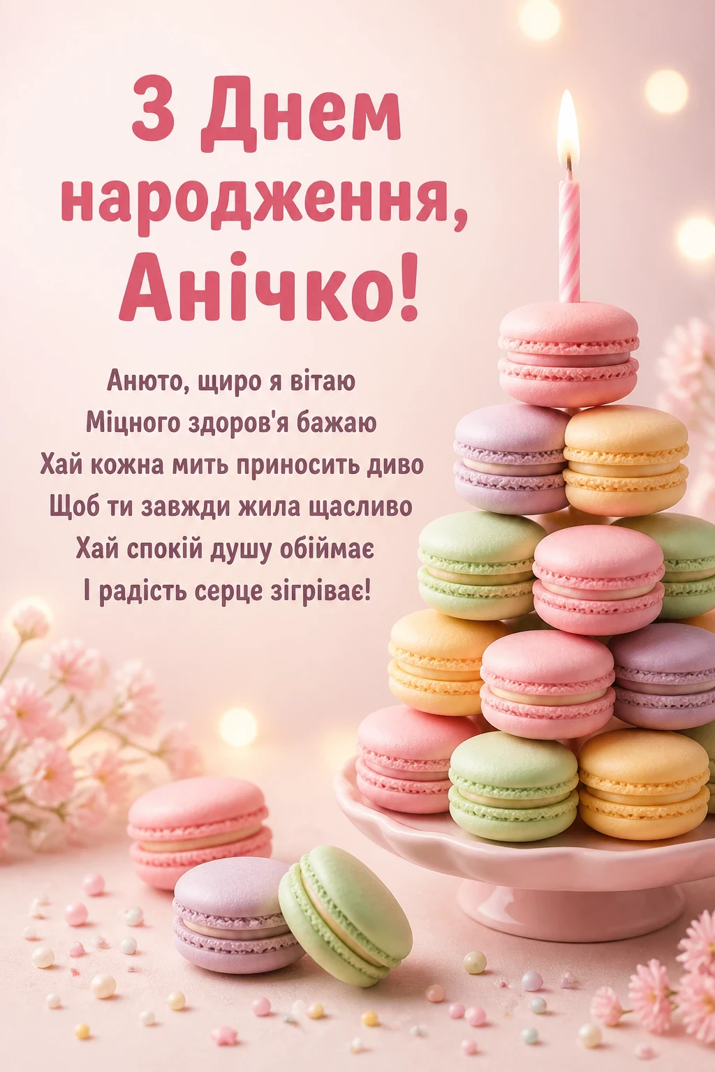 аня анічка з днем народження картинки