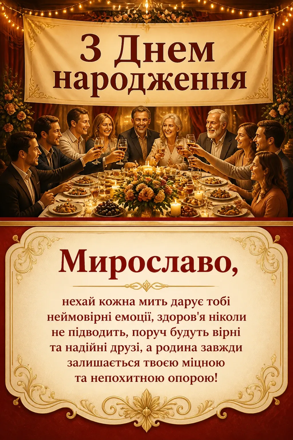 з днем народження мирослава