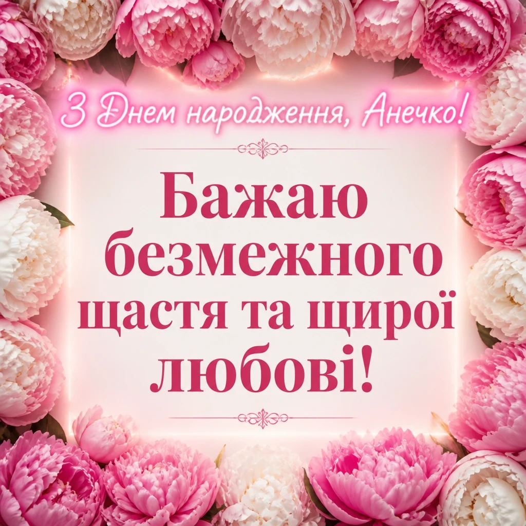 анечка з днем народження аня анечка з днем народження аня