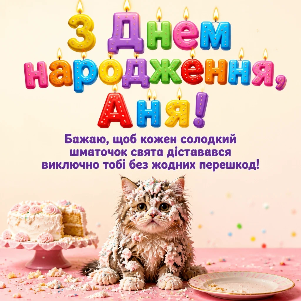 анечка з днем народження аня анечка з днем народження аня