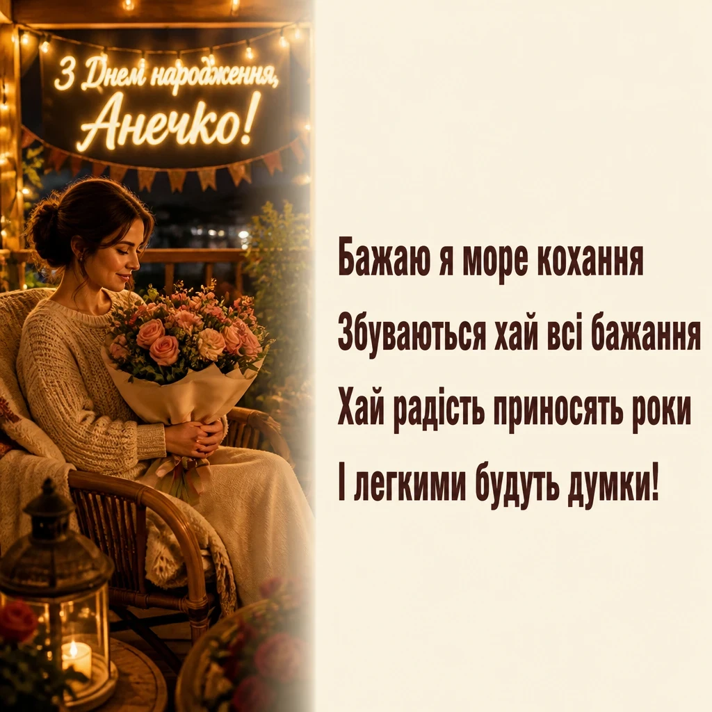 анечка з днем народження аня анечка з днем народження аня